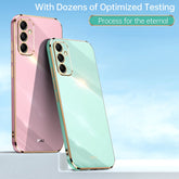 XINLI Straight Edge 6D Electroplate TPU Phone Case
